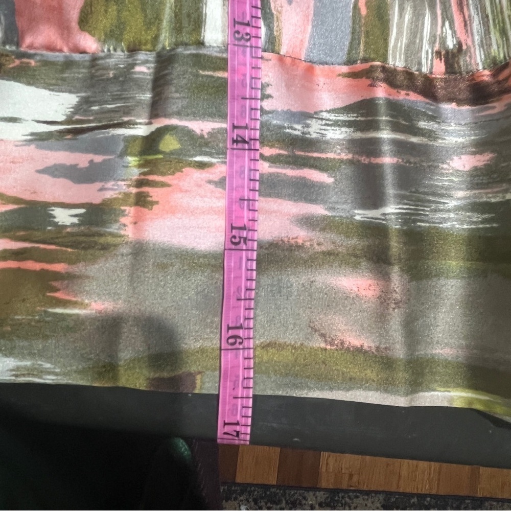 Calvin Klein Multi-Color Pleated A Line Midi Skirt Size 6 - Picture 7 of 10